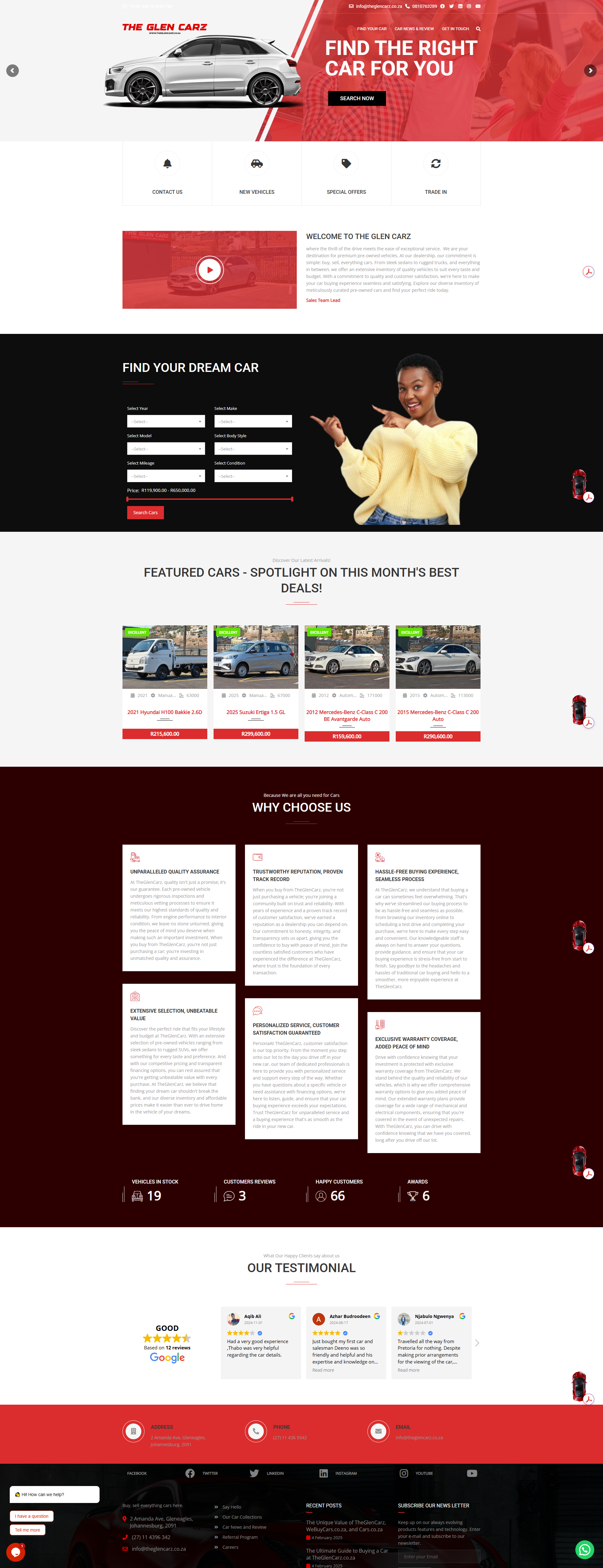 Independent automotive dealership - Theglencarz